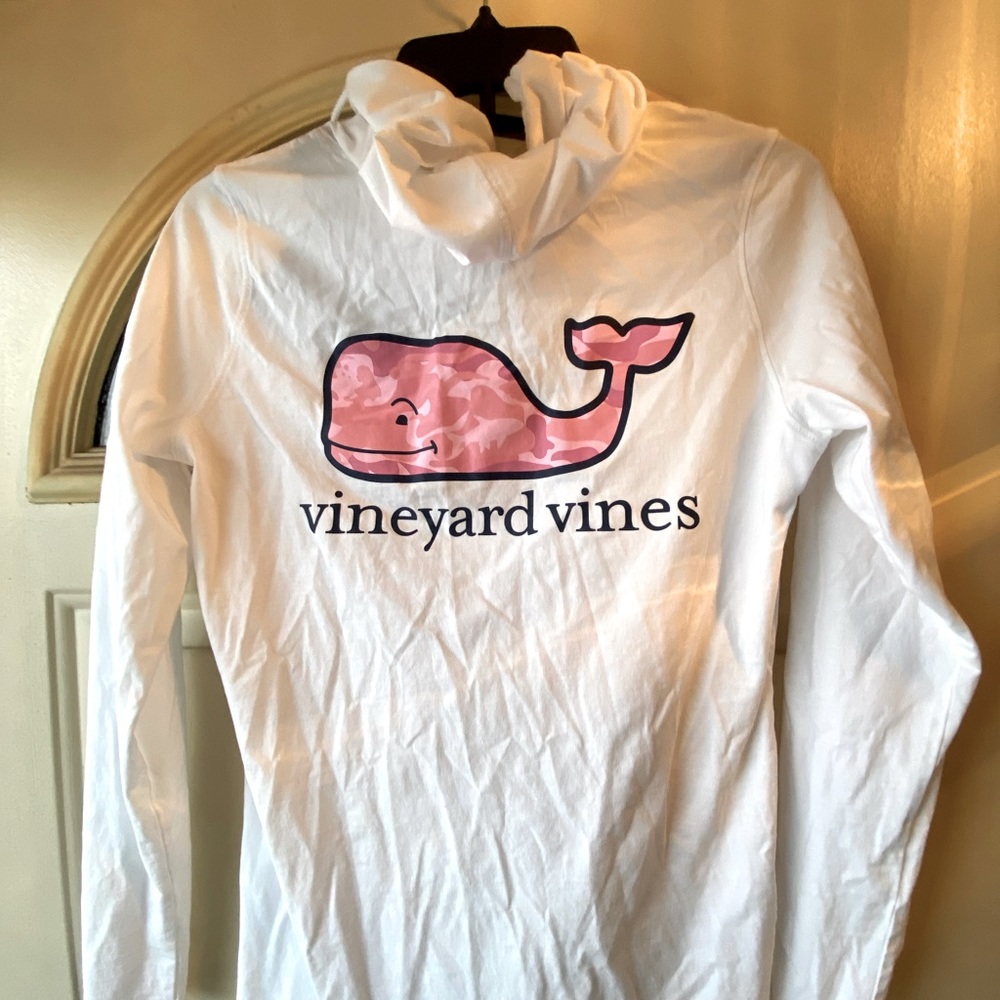 Vineyard lightweight white hoodie